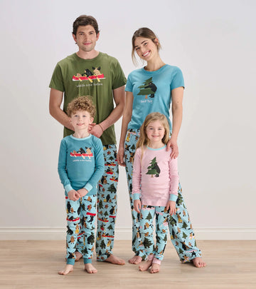 Little Blue House Life in the Wild Kids Applique Pajama Set